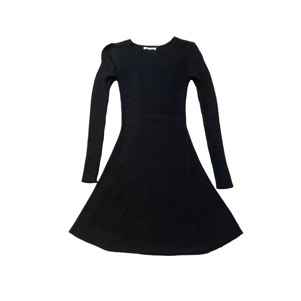 Black ribbed sweater dress size medium